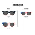 thumbnail image 6 of Janrevotw 1 Pieces American Flag Sunglasses, Independence Day 4th Of July Accessories, 4th Of July Party Home Furnishings, Rice Nails New Flag Sunglasses, 6 of 7