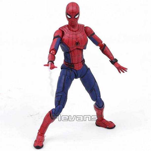 Figura de accion de PVC de Spider Man Homecoming de SHF Spider Man modelo coleccionable de juguete Walmart en linea