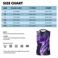 thumbnail image 4 of Disketp Purple Pattern White Tiger Sleeveless Tshirts for Men, Muscle Shirts for Men Dry Fit Tank Top-Medium, 4 of 5
