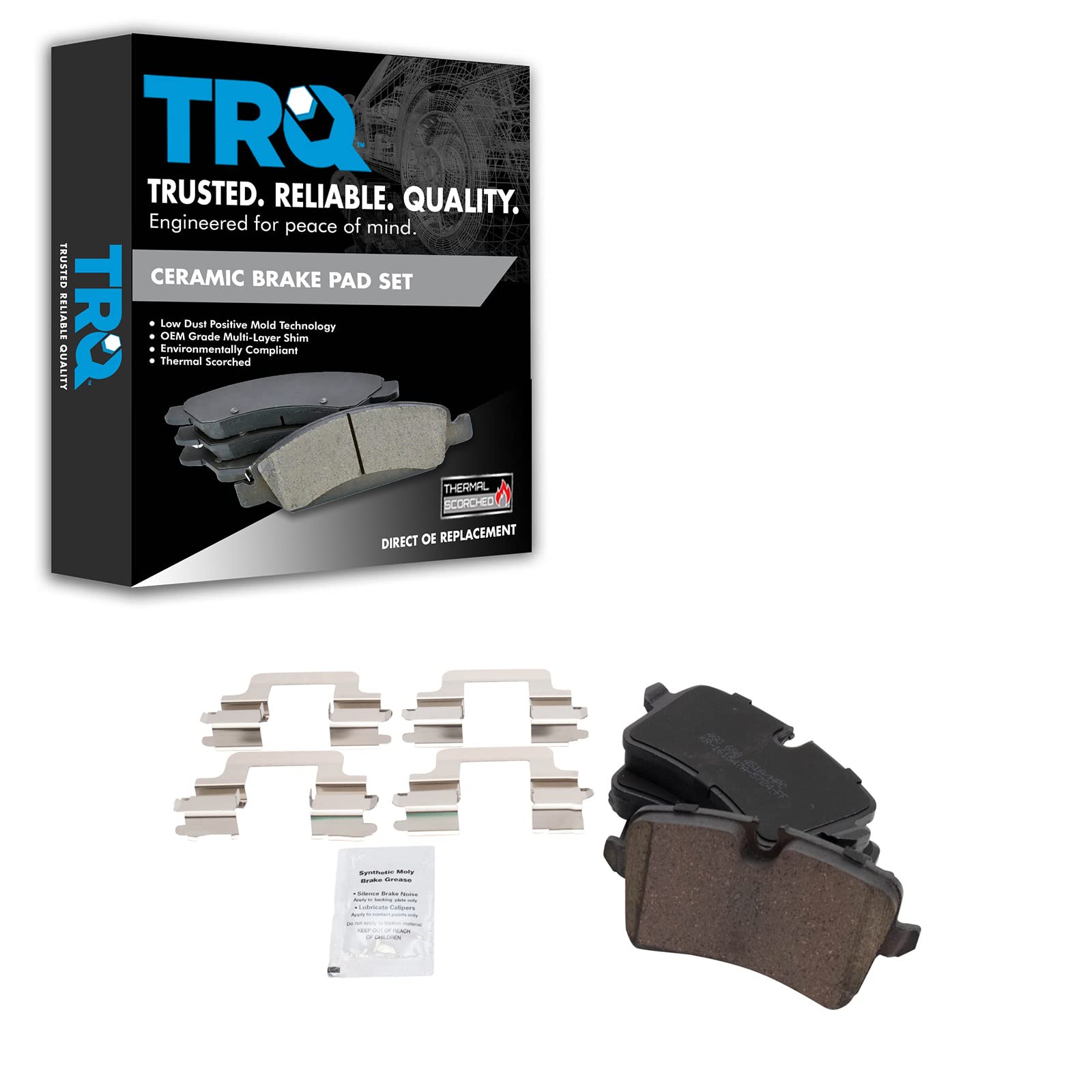 TRQ Front & Rear Premium Posi Metallic Brake Pad Set – For Audi A4/A6 & VW Passat