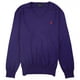 thumbnail image 1 of Ralph Lauren suÃ©ter de punto con cuello en V para hombre, morado, grande Ralph Lauren Tejer, 1 of 2