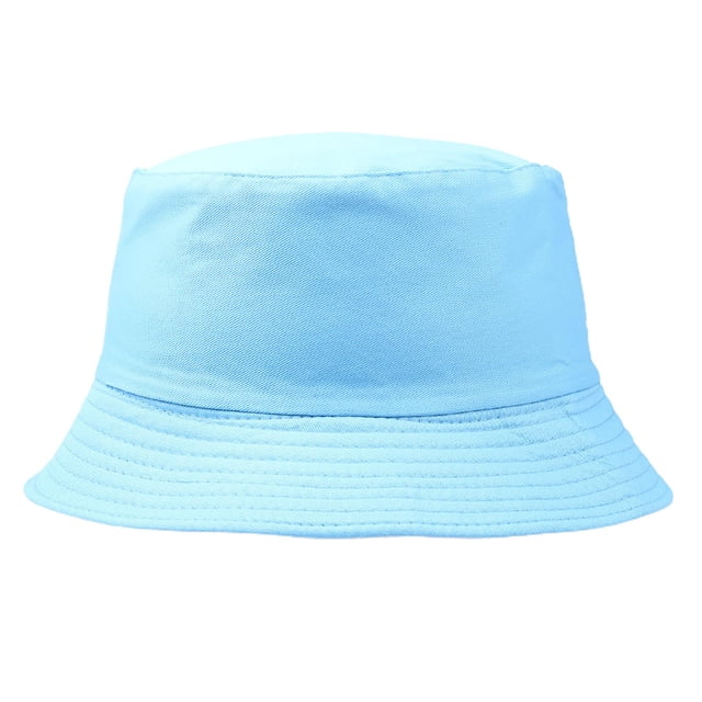 Naievear Unisex Cotton Fisherman Hat Solid Color Beach Outdoor Sunshade Hip Hop Basin Cap