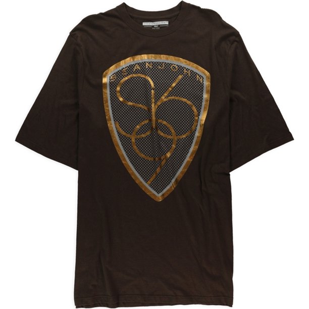 Camiseta gráfica Sean John para hombre Non-Denim Zone, marrón, 4XLT