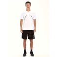 thumbnail image 4 of alpinario Men's Quick-Dry Athletic T-Shirt, Breathable Moisture-Wicking Short Sleeve Top with Loose Fit and Gradient Design, Lightweight Round Neck Gym Casual Running Basketball Training Shirt 1pc, 4 of 7