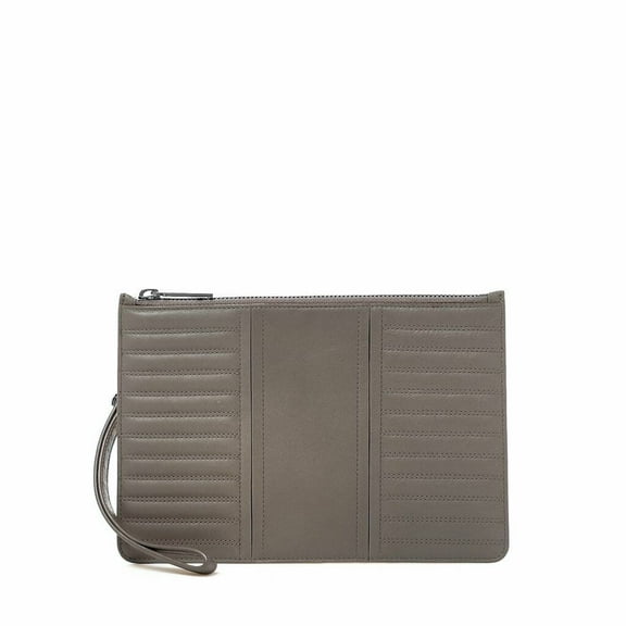 new Botkier New York TZ Wristlet winter grey Moto Zip Wallet