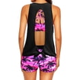 thumbnail image 3 of 2025 Swimwears Tankinis Set "Ladies' Bikini Set Chic Swim Suits Three Piece Swimsuit with 3 Piece Swimsuits for Women Open Back and Lattice Swim Suits with Shorts Design for, 3 of 6