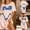 Beige, variant on YUANxueke Womens Short Sleeve Sleep Dress Bikini Printed Loose Fit Crewneck T-Shirt Summer Casual Beach Cover Up