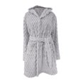 thumbnail image 4 of Jindong Plush Bathrobes for Women Plush Absorbency Robe for Women Extra Long Fleece Bathrobe with Hood and Pockets | Warm Cloth Loungewear Womens Robes, 4 of 4