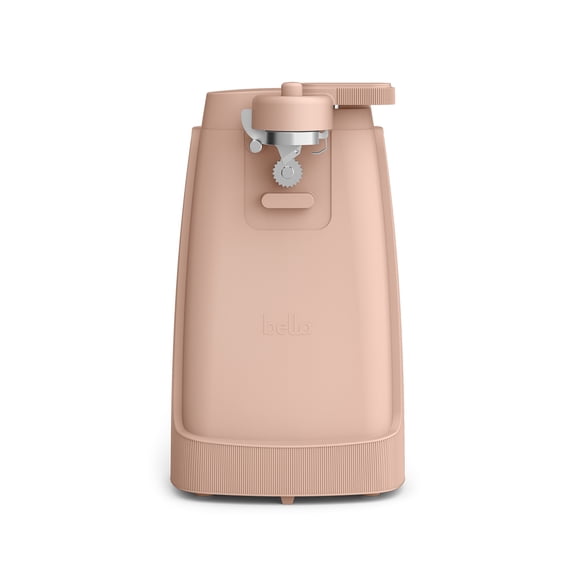 bella Electric Can Opener with Stainless Steel Cutting Blade and Cord Storage, Blossom