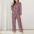 thumbnail image 2 of Gaeub Ladybugs Women' Long-Sleeve Shirt and Full-Length Bottom Pajama Set Loungewear Soft Pjs Sleepwear Set-XX-Large, 2 of 7