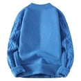 thumbnail image 7 of CLOISE Men Sweaters Big and Tall Lightweight Crew Neck Tops Solid Color Long Sleeve Pullover Outfits Clothes Blue 2XL, 7 of 7