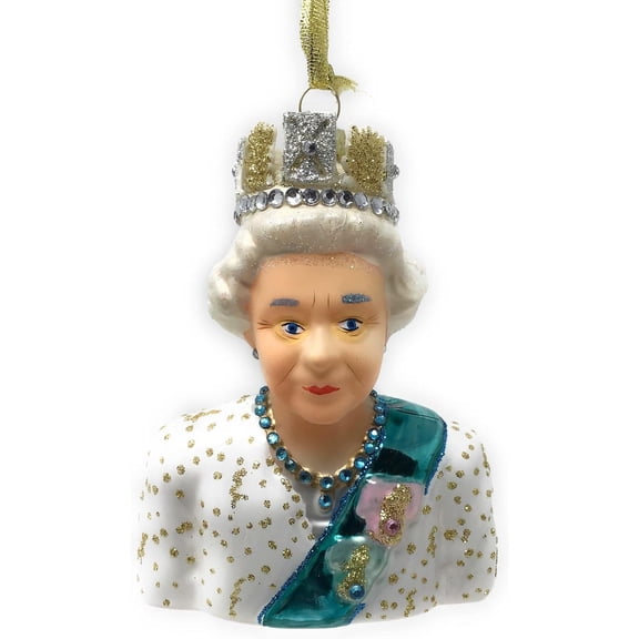 Cody Foster - Queen Elizabeth Blown Glass Ornamentfor Christmas