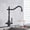 Black, variant on Kitchen Sink Faucet for Bar Farmhouse Commercial, Gold Kitchen Filter Pure Water 360 Rotation Kitchen Sink Crane, Dual Handle Dual Water Function Mode Filter Mixer Taps