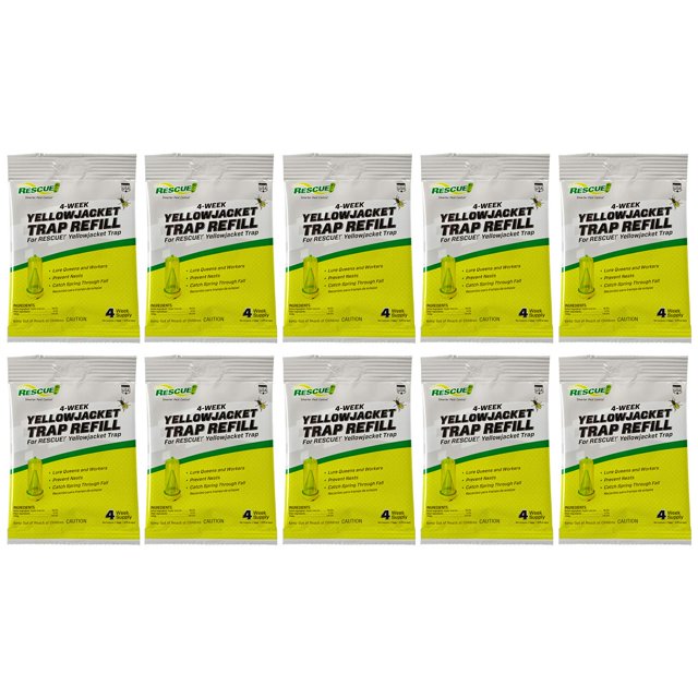 Yellowjacket Attractant for RESCUE! Trampas reutilizables, paquete de 10