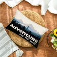 thumbnail image 5 of Adventure on The Way Pillow Covers 12x20 Inch World Park Nature Mountain Trees Throw Waist Pillow Cases Summer Farmhouse Decorations Cushion Cover Cotton Linen, 5 of 6