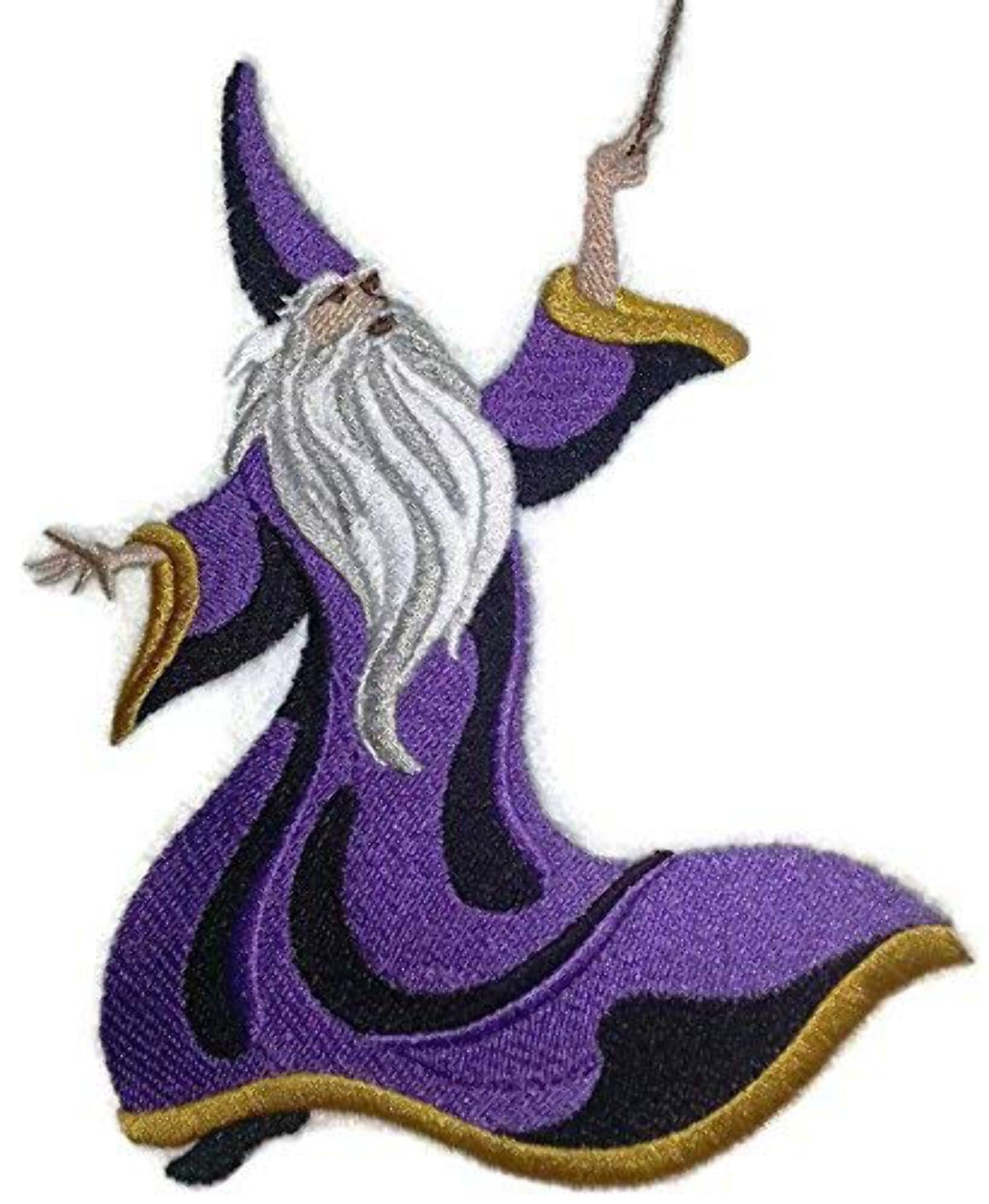 Custom and Unique Magical Wizards Collection [ Wizard ] Embroidered Iron on/Sew Patch [ 5.85 4.6 ]