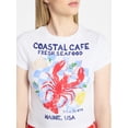 thumbnail image 4 of No Boundaries Americana Graphic Baby Tee, Women's and Women's Plus XXS-4X, 4 of 5