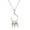 White, variant on Three Fish Necklace Women's Fashion Style Short Clavicle Chain