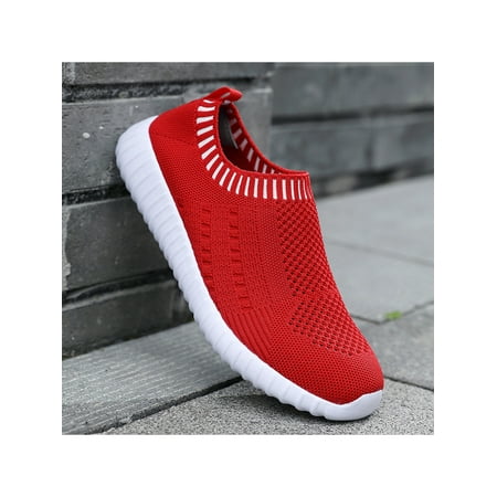 

LUXUR Women s Slip On Sneakers Trainers Casual Sport Running Gym Sock Shoes Size 5-12