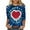 Navy, variant on Valentines Day Shirts Womens Love Heart Printed Graphic Tee 3/4 Sleeve Crew Neck Casual Tshirts Holiday Tops (XL, Navy)