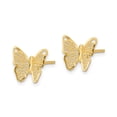 thumbnail image 4 of 14K Yellow Gold Polished Butterfly Post Earrings, 4 of 5