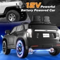 thumbnail image 4 of Gymax 12V Kids Ride On Car Chevrolet Tahoe Electric Truck SUV Remote w/ Light & Music Black, 4 of 9