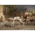 thumbnail image 3 of Carl Reichert 14x11 Black Modern Framed Museum Art Print Titled - On the Way to the Market, 3 of 5