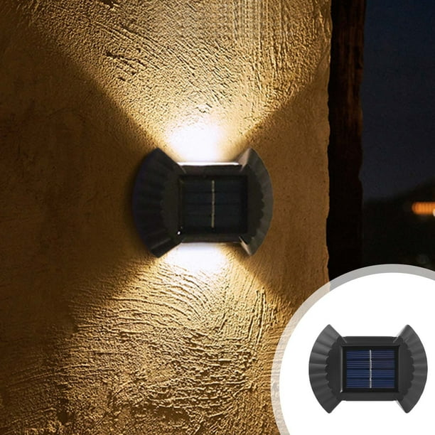 Solar Wall Lights Outdoor Solar Up And Down Lights Water Proof Dusk To Night Fence For Outside House Patio Yard Garden Garage Porch Walkway