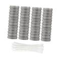 thumbnail image 4 of Trampa para pelusas de acero inoxidable de 48 piezas con bridas de nailon para restos de papel y algodón, 4 of 9