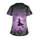 thumbnail image 4 of Fiudx Camisas de Mujer Top de Lactancia con Bolsillo y Cuello En V de Manga Corta con Estampado de Halloween para Mujer, 4 of 5