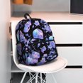 thumbnail image 6 of Daiia flower Skull crystal School Backpack for Men Women, Unisex Large Waterproof Bookbag Schoolbag Casual Daypack for High School/College/Teens/Travel/Work Black, 6 of 8