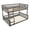 Gray, variant on Full XL Over Queen Bunk Bed with Ladder, Convertible Wood Bunk Bed Frame with Safety Guardrails, Solid Pine Wood Space Saving Bed for Bedroom, Gray