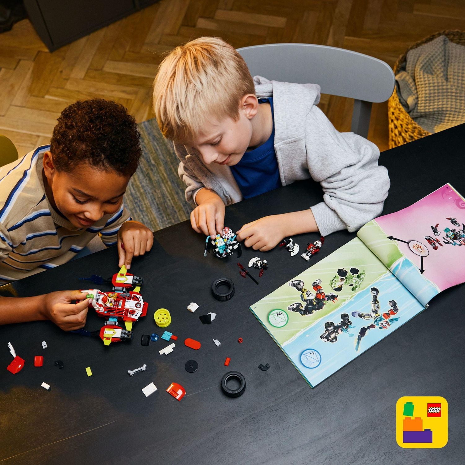 LEGO DREAMZzz Cooper's Tiger Mech & Zero's Hot Rod Car Toy - Building Robot Toy for Kids, Boys and Girls, Ages 9+ - Building Kit for Pretend Play - Gift Idea for Birthdays - 71497