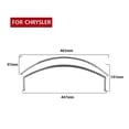thumbnail image 3 of Real Bright Soft Car Interior Carbon Fiber Sticker Decoration2Pcs For Chrysler 300 300C 2005-07 Carbon Fiber Interior Speedometer CoverAuto Car Protection Interior Accessories, 3 of 8