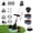 Black, variant on BAOKALER Cordless Electric Weed Wacker String Trimmer, with 3 Types of Blades and Adjustable Handle
