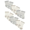 Modern Moments by Gerber Baby Boy or Baby Girl Gender Neutral Wiggle Proof Organic Cotton Blend Socks, 6-Pack