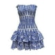 thumbnail image 1 of de vestido floral sin tirantes de fiesta de fiesta para fiestas de vacaciones mujeres L, 1 of 8