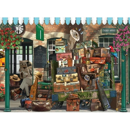 At the Train Station 1000 Piece Jigsaw Puzzle