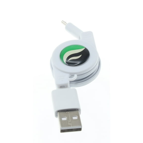 Retractable USB Cable for TCL A30 (A3) - MicroUSB Charger Power Cord Sync Compatible With TCL A30 (A3)