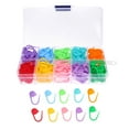 thumbnail image 1 of Miangastore 150pcs Plastic Stitch Markers Multi-functional Knitting Markers Crochet Clips, 1 of 8