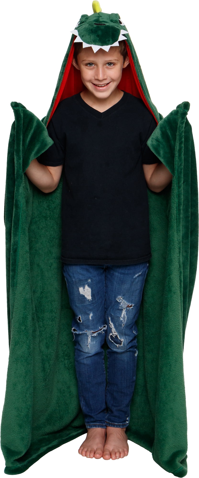 Silver Lilly Dinosaur Wearable Hooded Blanket - Soft ...