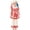 Red, variant on Red and White Clown Costume, Outfit Included Long Sleeve Stripe Top and Pants, Halloween Costumes for Cosplay Party Events