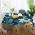 thumbnail image 3 of Yayeee Tablecloths 60" x 108" Rectangle Wrinkle Resistant Party Table Cover, Lemon Leaves, 3 of 8