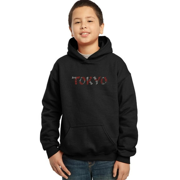 LA Pop Art Boy's Word Art Hooded Sweatshirt - THE NEIGHBORHOODS OF TOKYO