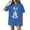 Blue #217, variant on Easter Ladies Shirts Plus Size Short Sleeve Spring T Shirt Funny Fashion Bunny Tee Eggs Cute Crew Neck Blouses Light Gray M