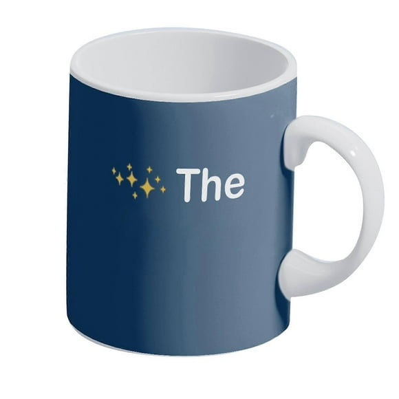 Ceramic Mug Clear Letter Printing Wide Mouth Birthday Gift Drinking Cup for Tea Coffee Hot Chocolate