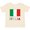 Natural, variant on Inktastic Italy Flag & Italia Black Border Boys or Girls Baby T-Shirt