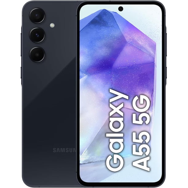 Samsung Galaxy A55 5G 128GB Asombroso Azul Marino Desbloqueado (Reacondicionado)