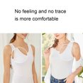thumbnail image 4 of (Blanco 2XL) Chaleco sin costuras de seda de hielo para que las mujeres usen por fuera y por dentro, chaleco camisola modal sin mangas, delgado y versátil, 4 of 7