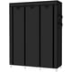 thumbnail image 4 of Raganet, Closet Plegable de 4 Niveles Color Negro, Zapatero Organizador de Ropa Minimalista, Telas y Barras Resistentes y Duraderas, Organizacion de Ropa, Calzado y Accesorios, Armable y Desmontable, 4 of 16